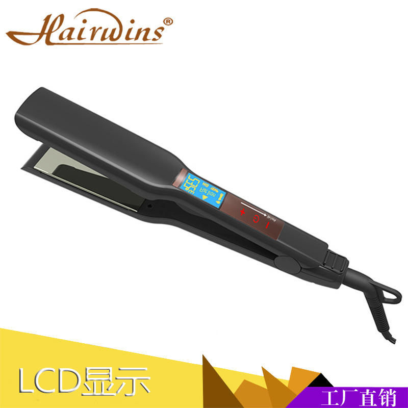 新款直卷两用触屏调温电夹板液晶数显直发器陶瓷速热拉直夹板