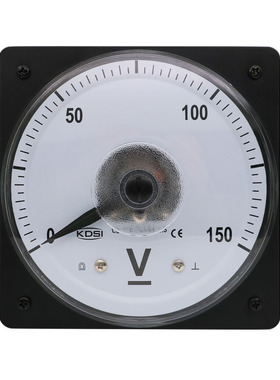 KDSI直流电压表LS-110 DC150V指针显示电表 圆形开孔船用仪表