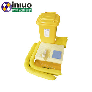 KITH58化学品万用吸附棉组合套装 58升化学厂实验室吸附棉处理桶