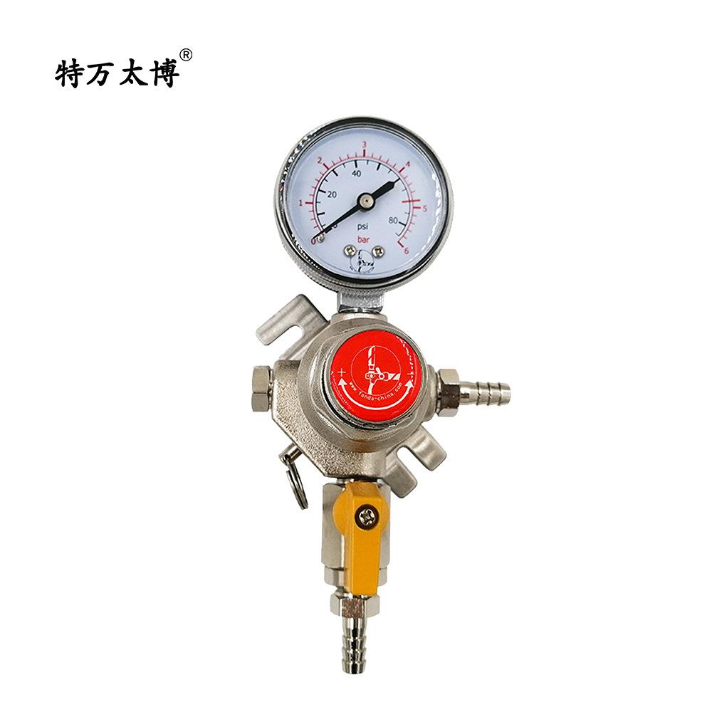 啤酒机设备二氧化碳气表啤酒阀二级减压阀压力表一堵一接