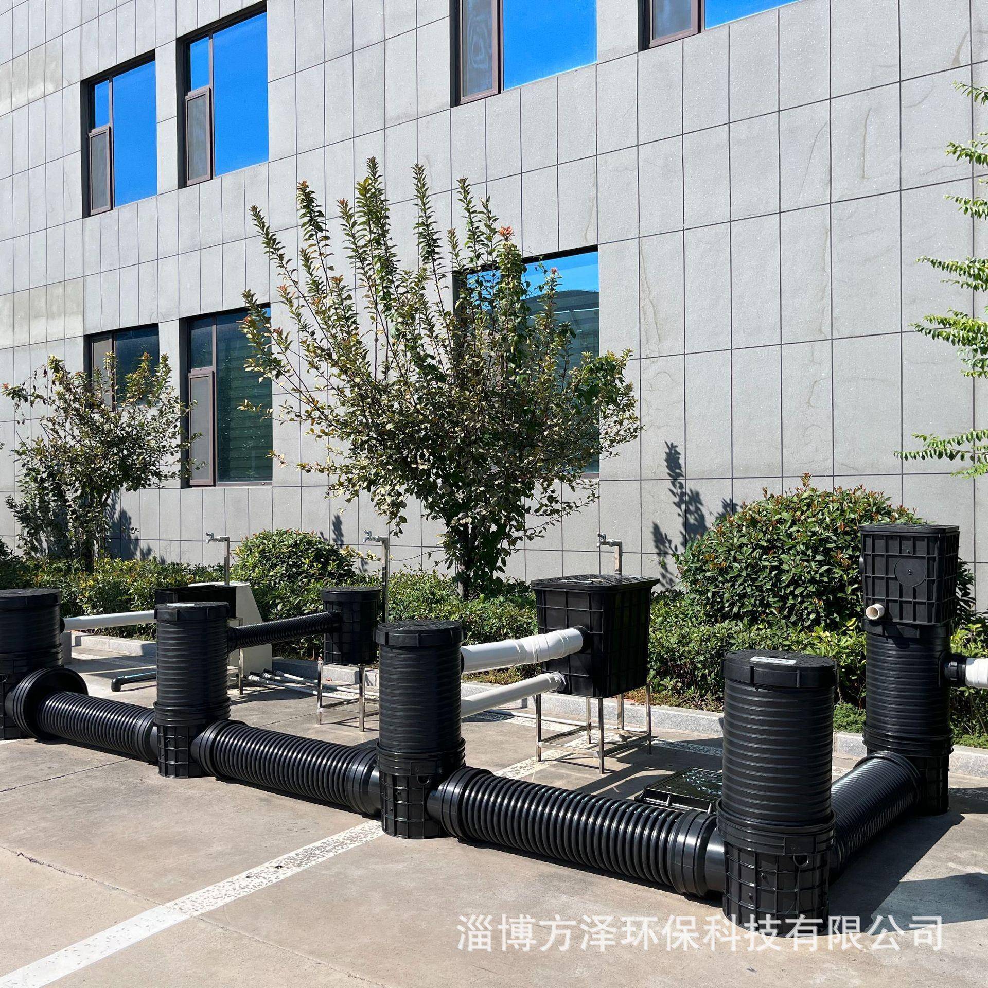 塑料排水三通井630*300雨污水PP成品井生产农村污水排放井