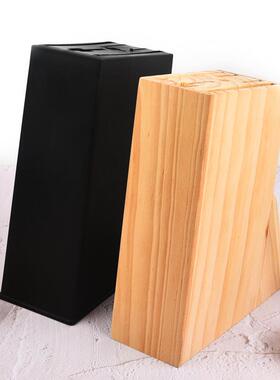厨房多插口刀架原木刀座家居刀具用品收纳架菜刀厨刀落地置物架