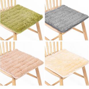 餐椅垫中式马蹄形坐垫四季通用棉麻防滑纯色椅子垫餐厅家用可拆洗