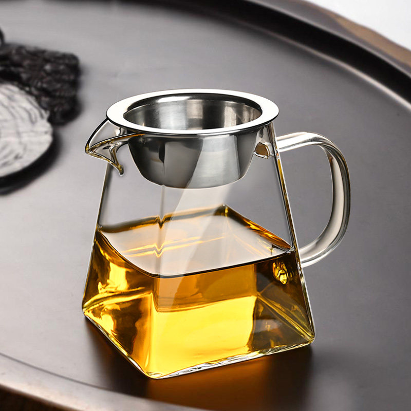 公道杯玻璃加厚耐热高档分茶器茶漏滤网一体冲茶茶杯小青柑泡茶壶