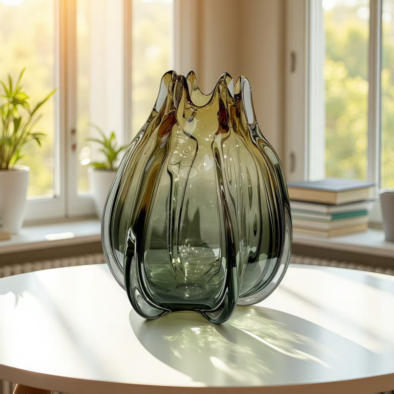 现代简约透明玻璃花瓶家居餐桌面花束插花器样板房间软装饰品,模玩/动漫/周边/娃圈三坑/桌游,文化/体育周边,淘宝优惠券,粉丝福利购,淘宝优惠卷