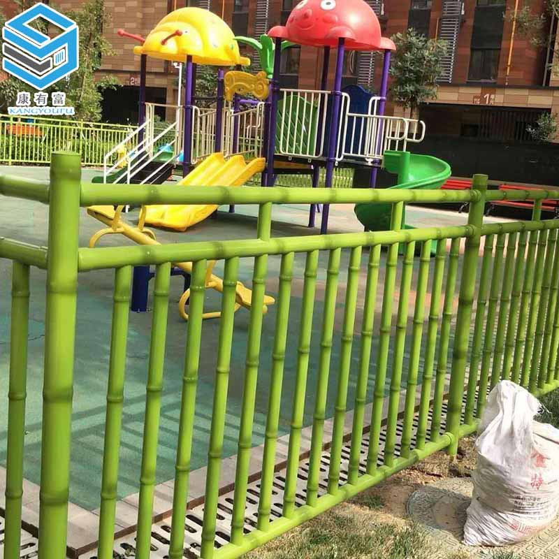 不锈钢仿竹护栏 游乐场小区围栏 农家小院花园庭院仿竹节篱笆围栏