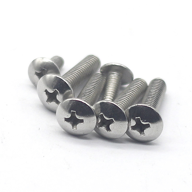 M6 304新标大扁头机钉 不锈钢蘑菇头机螺钉 伞头大圆头机丝
