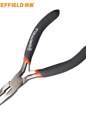 钢盾S035002 尖嘴钳防滑手柄尖头钳麻柄4.5英寸