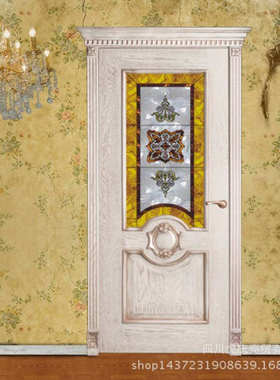 欧式卫生间门套装门白色烤漆门玻璃门室内门推拉门别塑门H-030