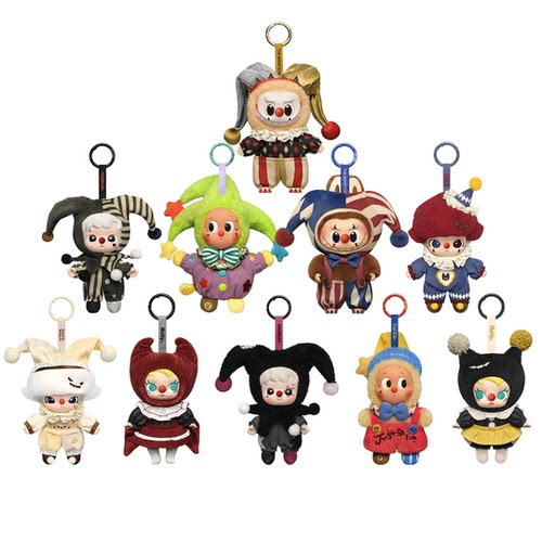 泡泡玛特WHY SO SERIOUS马戏团系列搪胶毛绒挂件盲盒POPMART正品