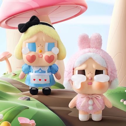 泡泡玛特Crybaby哭娃眼泪工厂系列搪胶脸毛绒盲盒POPMART
