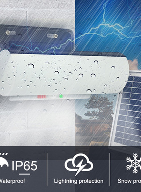 厂家直销太阳能感应壁灯三色灯 126LED室内外庭院家用照明超亮路