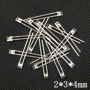 长方形背光 LED发光二极管234白灯2 4白发白色 2X3X4MM白灯长脚