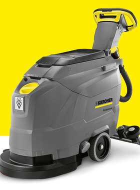 卡赫工厂超市有线拖地机BD43/25C EP酒店手推电线式洗地吸干机