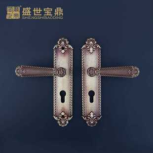 厂家欧式 G03铜锁 欧洲金室内木门锁执手锁欧式 房铜门锁具GM503