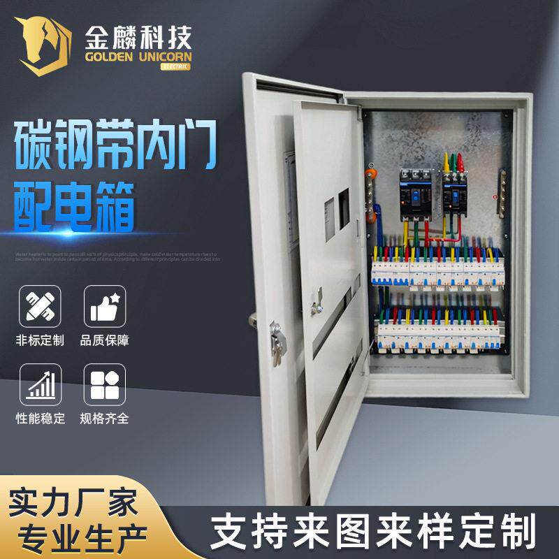 碳钢 带内门 工厂用 中小配电箱基业箱室内明装家用电箱配电柜