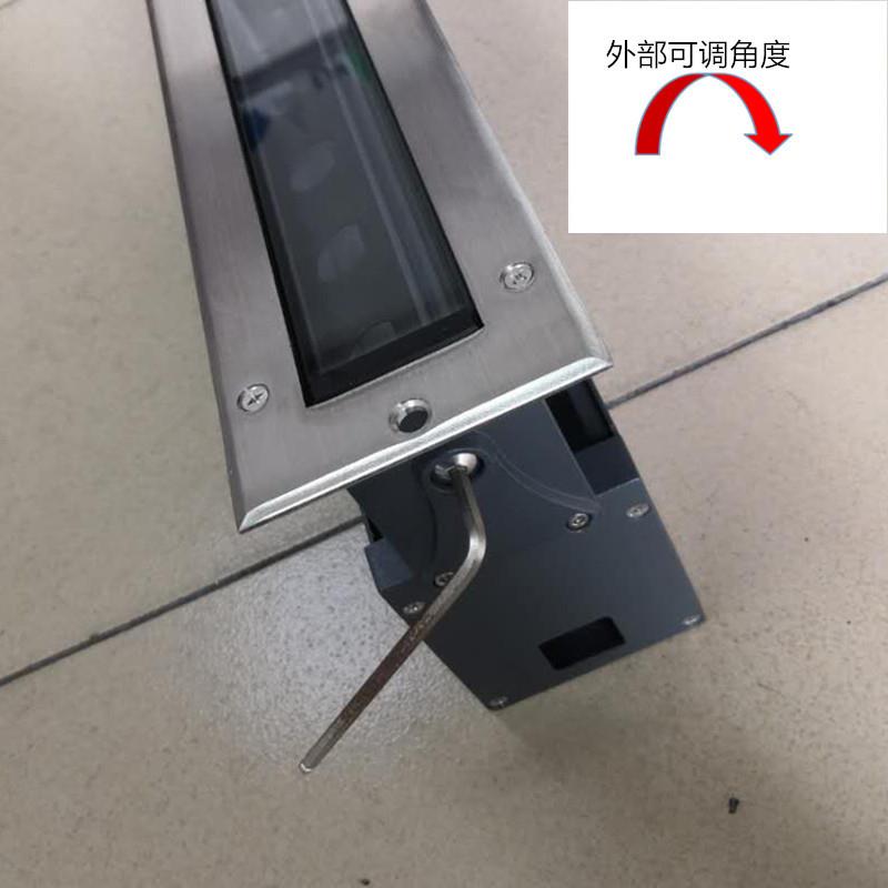 8年工厂 新款12W 24W 36W 1米0.5米长条地埋灯角度可调地埋灯外壳