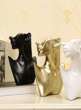 现代简约装饰品玄关电视柜酒柜摆件桌面饰品家居乔迁人物摆设礼品