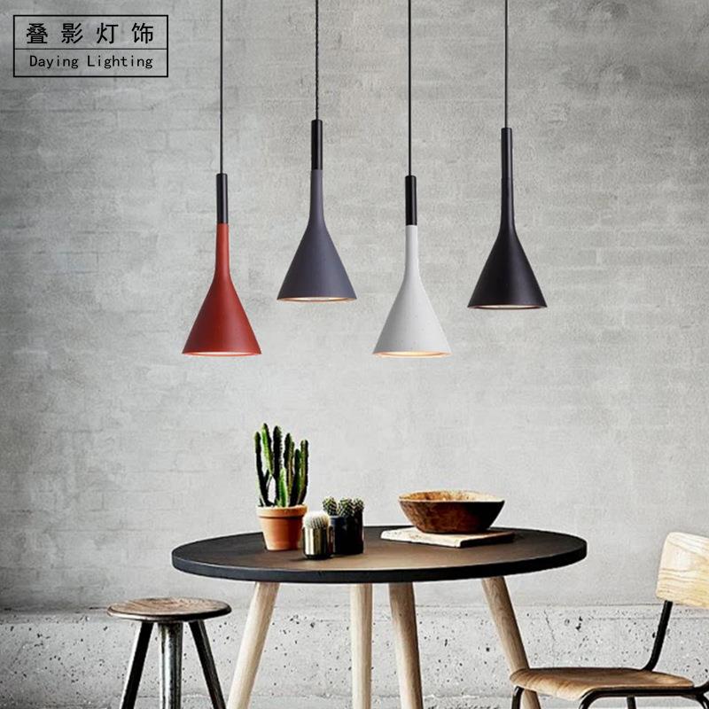 北欧工业风树脂怀旧咖啡厅餐厅宅寂风简约个性卧室酒吧网咖灯具