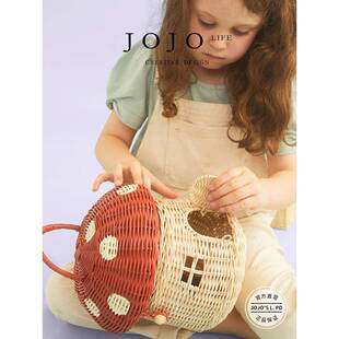 乔乔是L. p . maid。蘑菇形储物篮儿童射击道具手提袋篮| Saito
