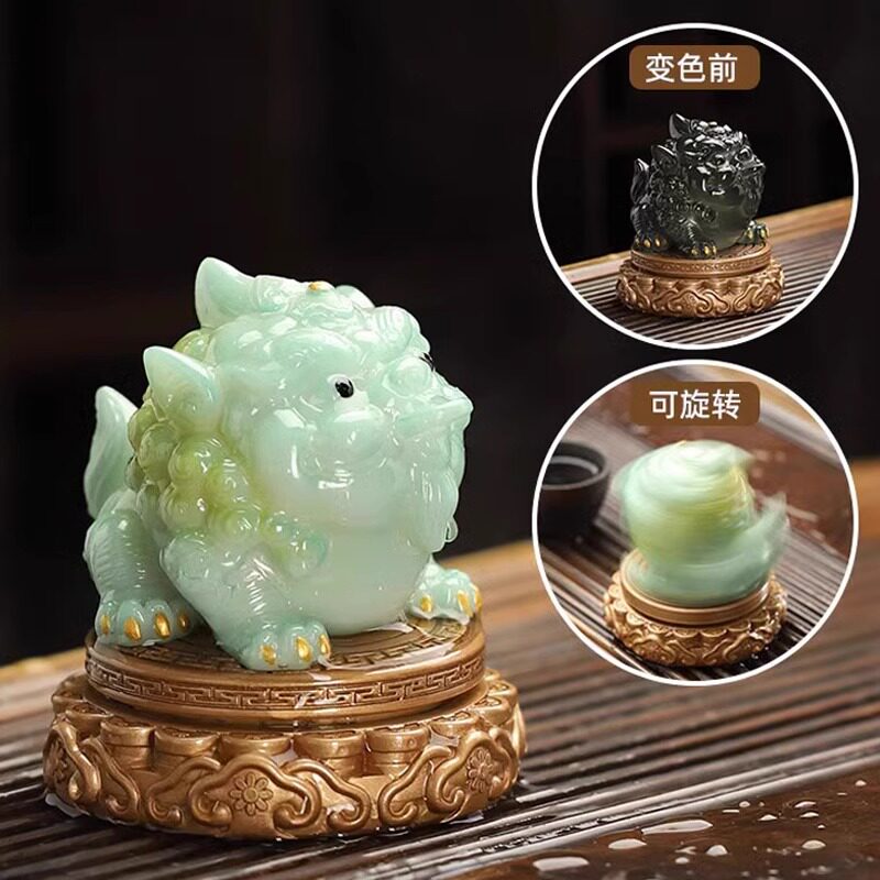 精品变色茶宠摆件创意个性招财貔貅金蟾可养功夫茶具茶桌茶道配件