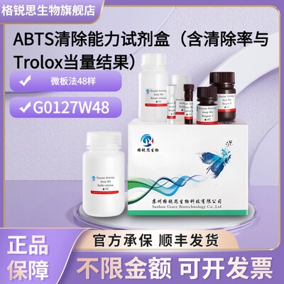 格锐思生物 ABTS清除能力试剂盒（含清除率与Trolox当量结果）