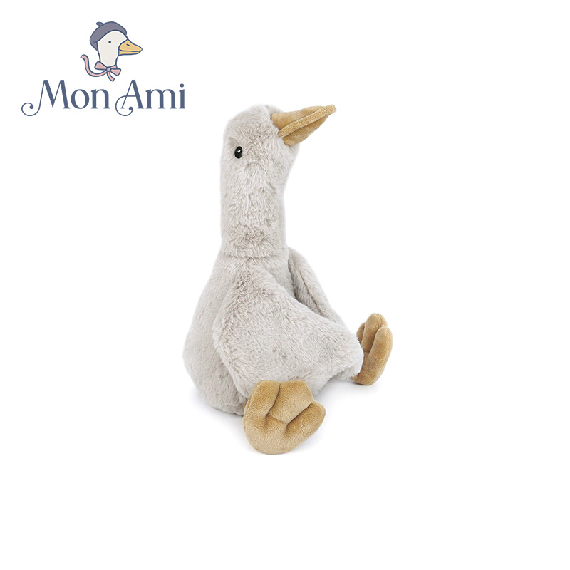 monami莫奈美灰鹅布鲁毛绒玩偶
