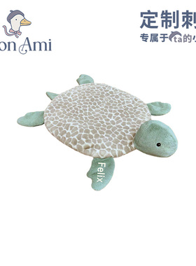 美国monami莫奈美乌龟游戏爬行垫毛绒玩偶睡觉抱安抚玩具生日礼物