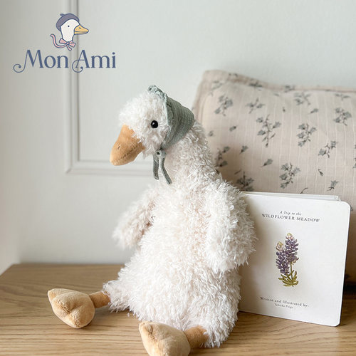 monami可爱毛绒大鹅陪伴安抚玩偶