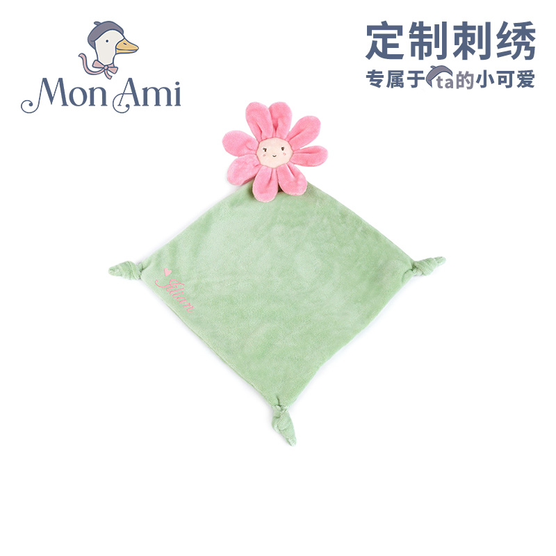 monami毛绒花朵安全毯陪伴哄睡