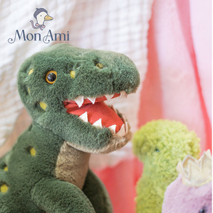 美国monami莫奈美霸王龙布鲁诺侏罗纪玩具鳄鱼恐龙玩偶年货节礼物