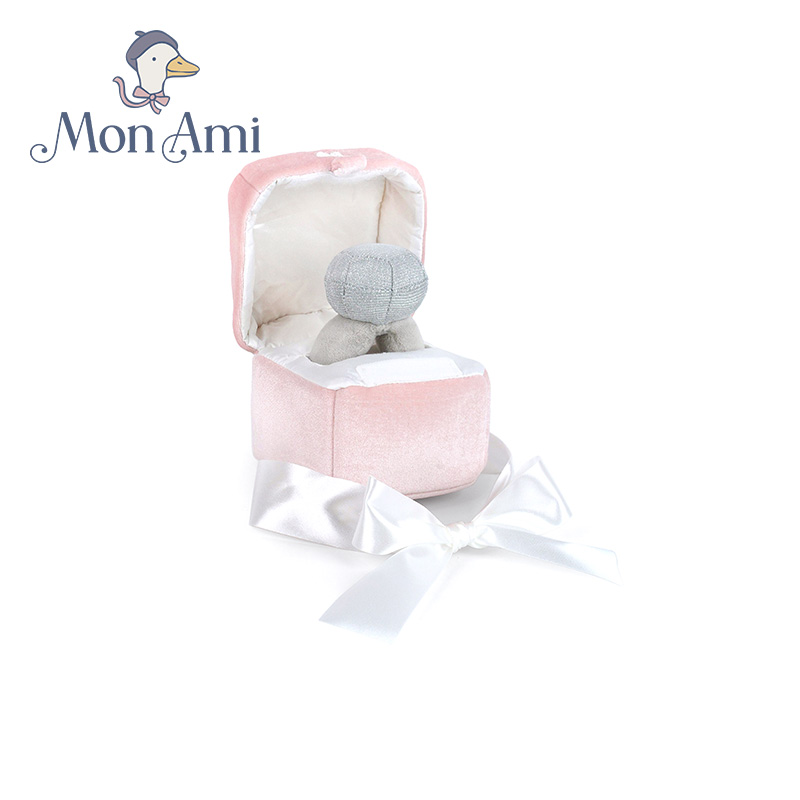 美国monami莫奈美钻戒盒毛绒玩偶