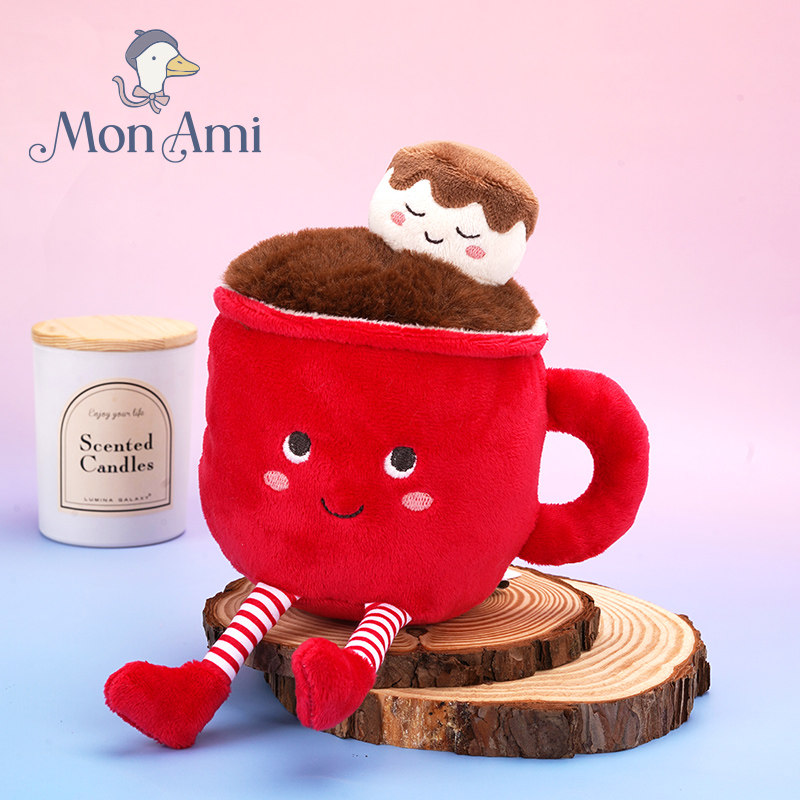 美国monami莫奈美棉花糖热可可趣味公仔娃娃毛绒玩具玩偶年货送礼