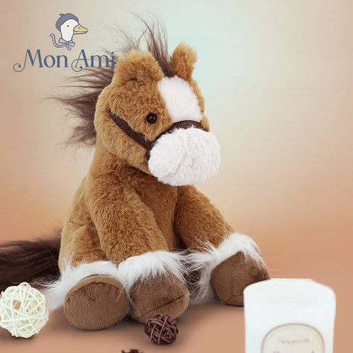 MONAMI活泼小马毛绒玩偶