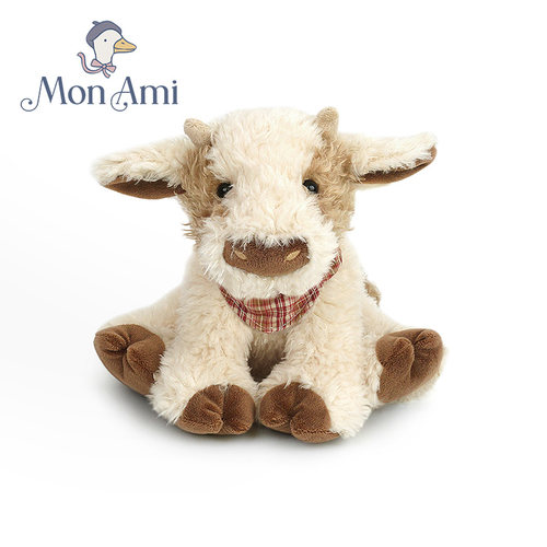 monami毛绒小牛陪伴安抚玩偶