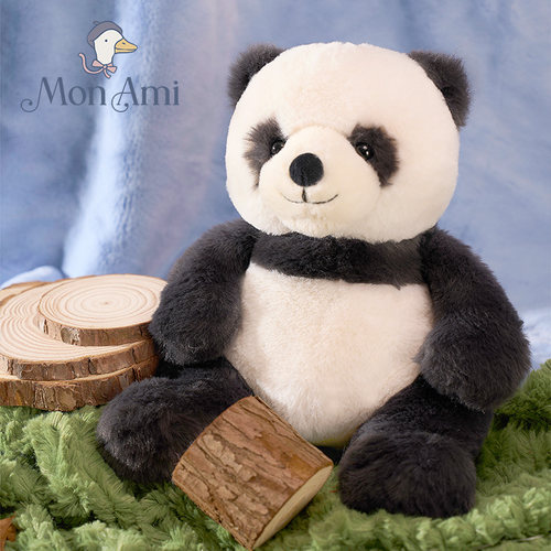 MONAMI可爱大熊猫公仔毛绒玩具