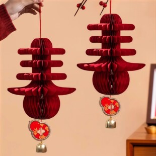 好高级~有年味儿了~2026新年装饰挂件春节元旦客厅墙壁春字灯笼挂