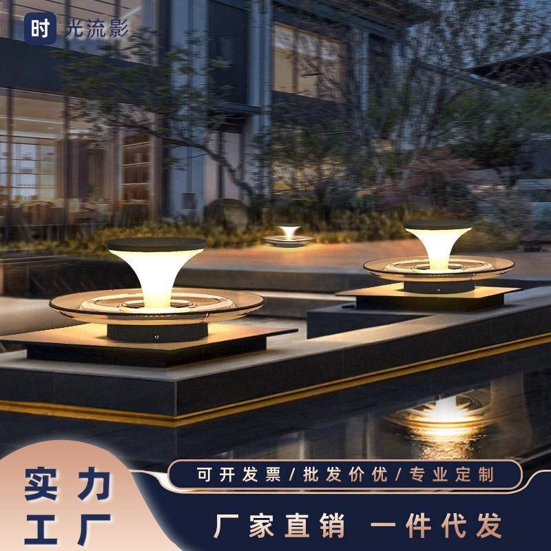 太阳能水池灯景观庭院灯防水花园地灯别墅柱头灯户外草坪灯过道灯