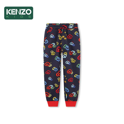 【季末特惠】 KENZO KIDS童装儿童休闲运动印花长裤K61177