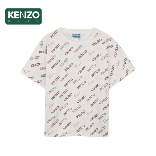 【季末特惠】 KENZO KIDS童装儿童休闲印花短袖T恤衫K61686