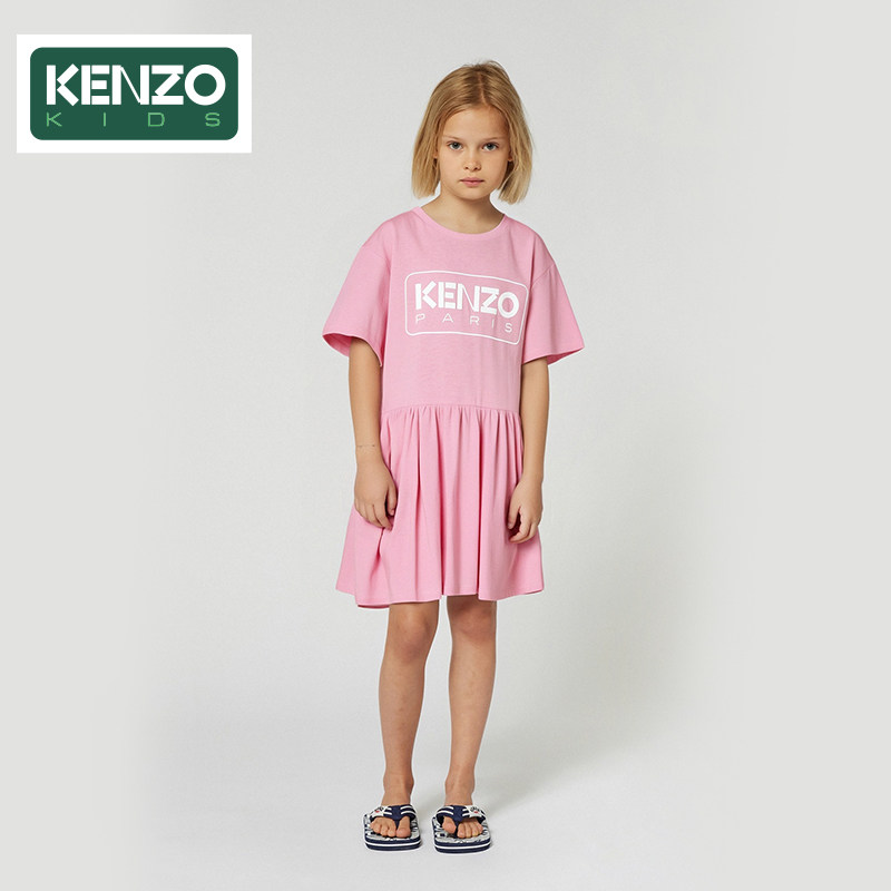 【季末特惠】 KENZO KIDS童装女童春夏休闲印花连衣裙K61021图片