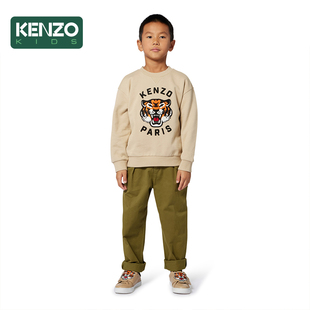 KIDS童装 KENZO 儿童休闲老虎图案圆领卫衣K61432 2025秋冬新品