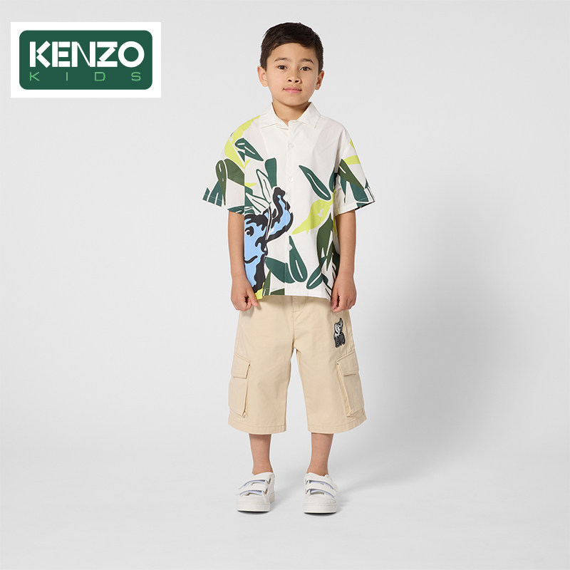 【季末特惠】 KENZO KIDS童装儿童休闲印花衬衫K61625