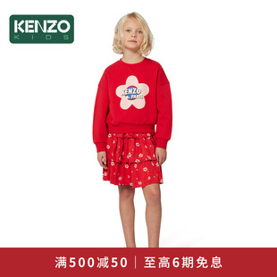 KIDS童装 KENZO 儿童休闲宽松圆领卫衣K61357 2025秋冬新品