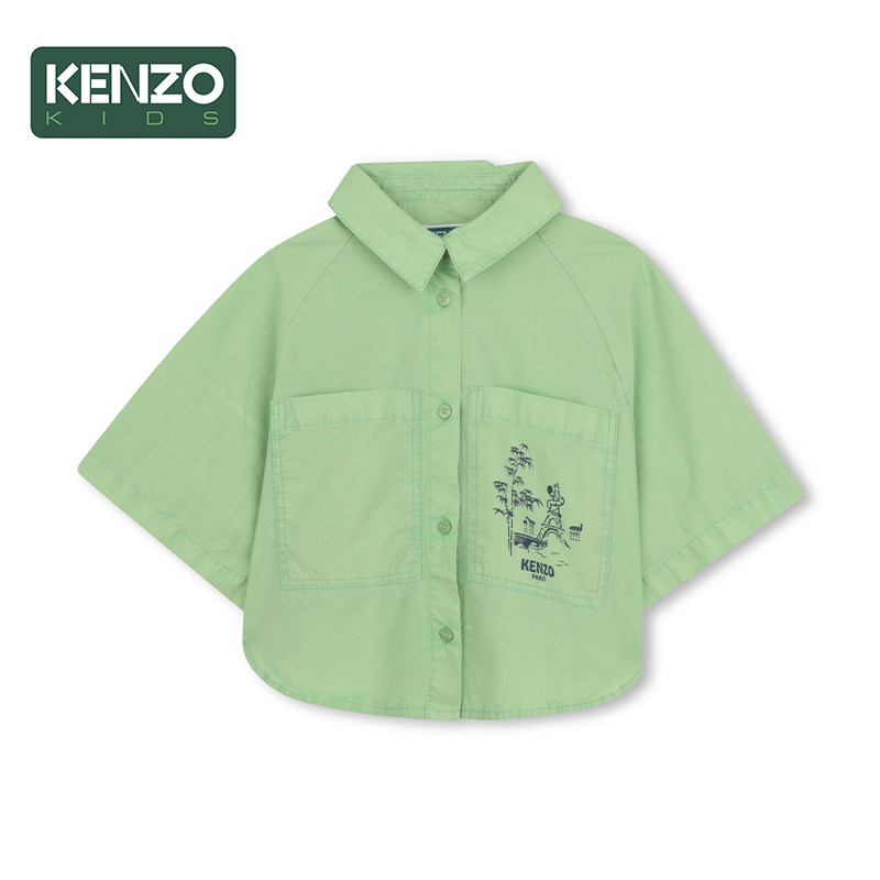 【季末特惠】 KENZO KIDS童装儿童休闲短袖衬衫K61745