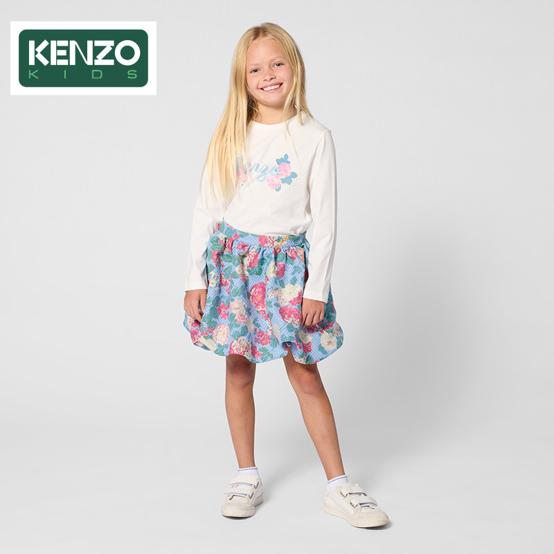 【2026秋冬新品】KENZO KIDS童装女童休闲长袖T恤衫K62064