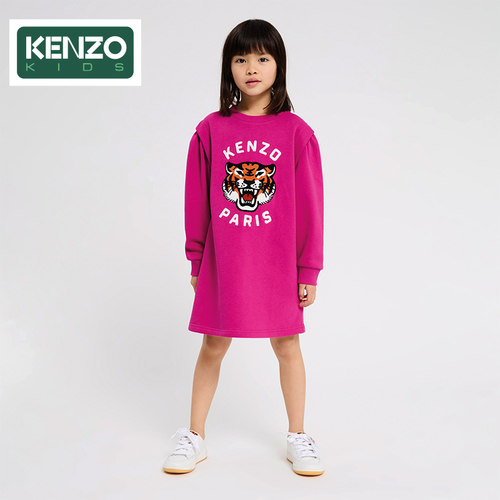 【断码特惠】KENZO KIDS童装儿童女童休闲卫衣连衣裙K60556