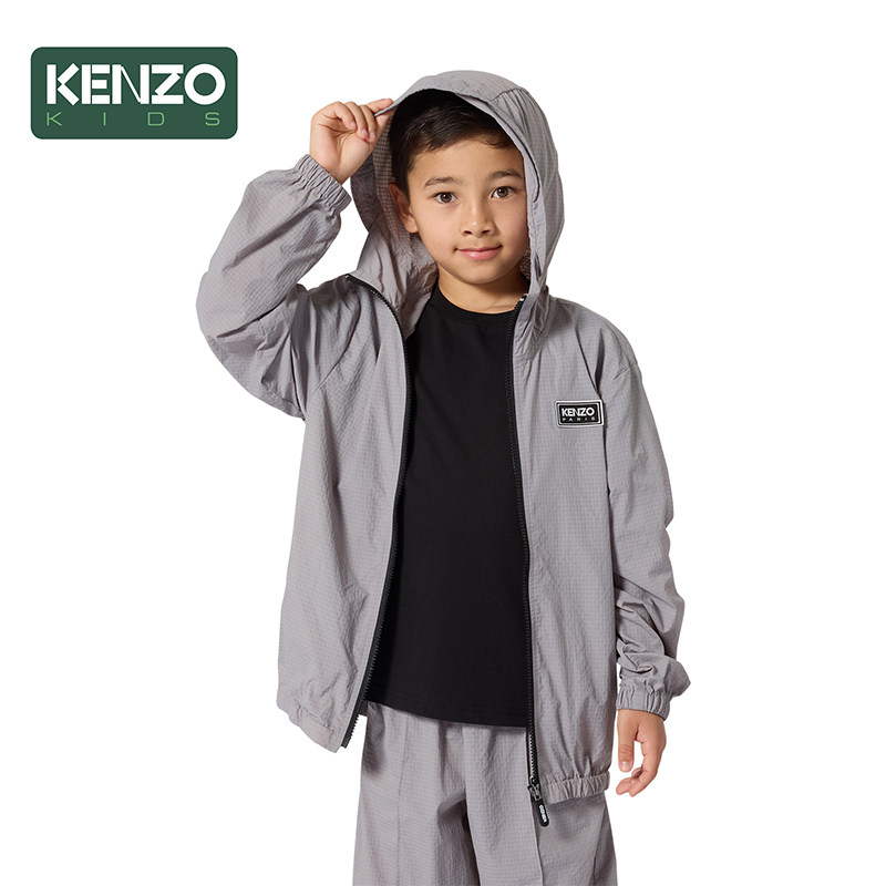 【季末特惠】 KENZO KIDS童装儿童休闲连帽拉链外套K61849图片