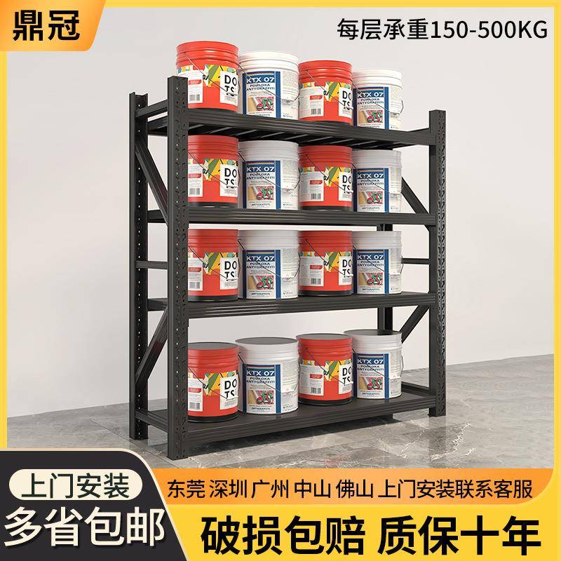 工厂五金库房货架加厚仓库货架可调节多层储物架重型仓储展示架