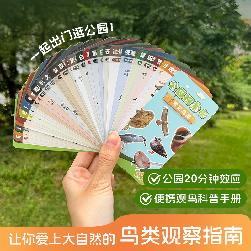 追芒观鸟入门探索任务卡鸟类科普图鉴观察自然卡片轻便夜鹭文创,玩具/童车/益智/积木/模型,玩具挂图/认知卡,淘宝优惠券,粉丝福利购,淘宝优惠卷